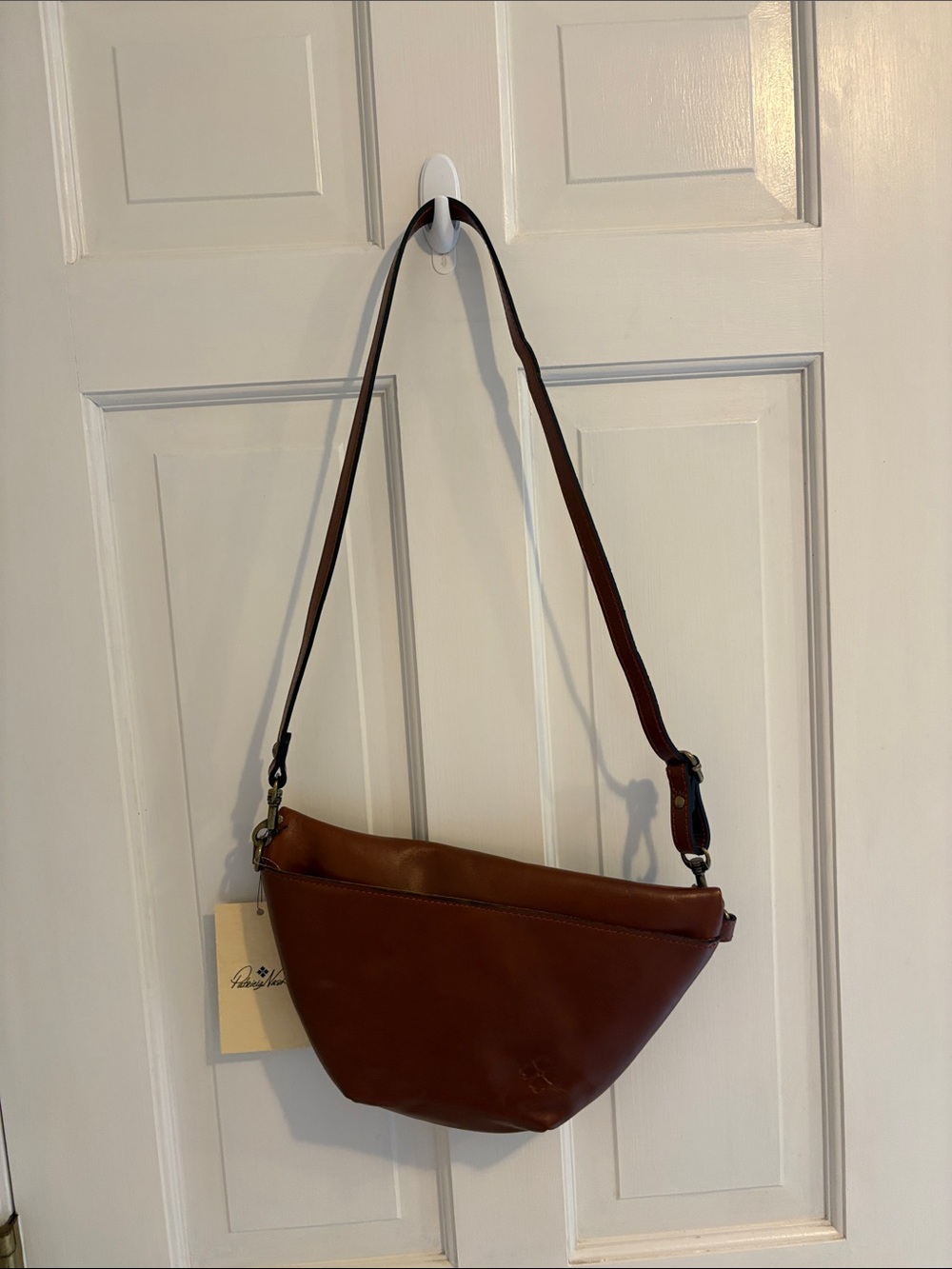 Patricia Nash tooled tinchi Florence Embossed Brown Leather shoulder bag bnwt - Picture 6 of 11